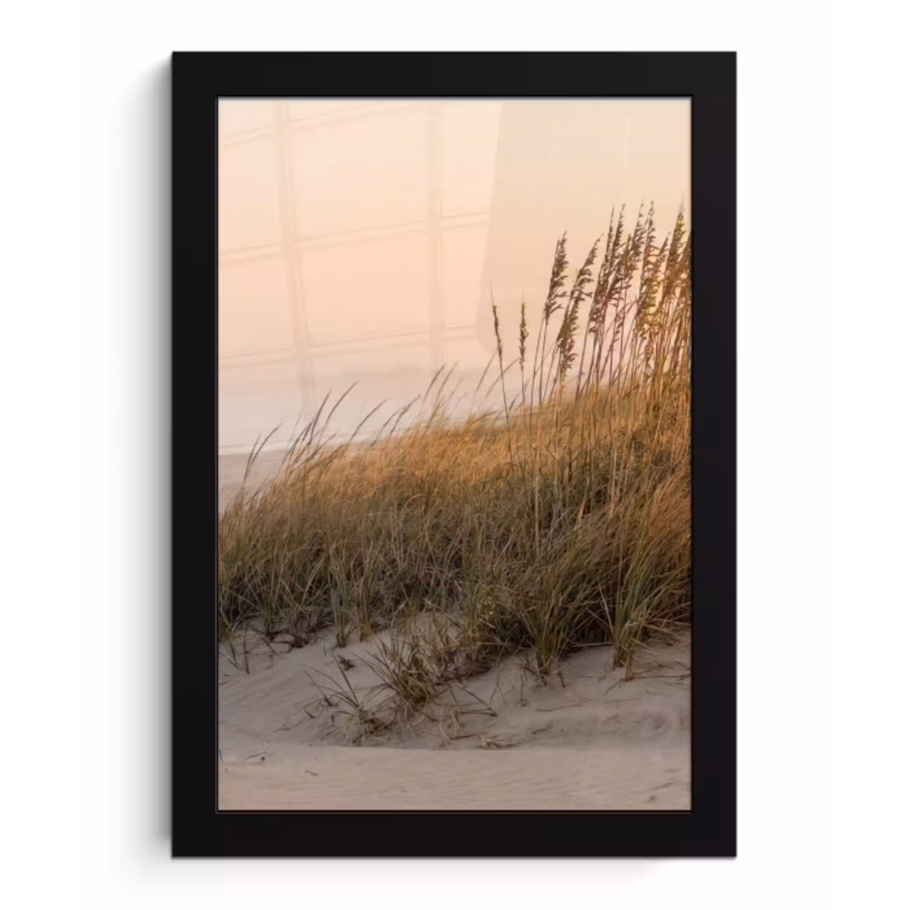 Duinlandschap - Zonsondergang - Strand fotolijst zwart zonder passe partout klein -3d