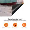 Rustiek - Roeiboot - Zandstrand Inductie beschermer vinyl 3mm klein -zzzzzzz-td-onderkant