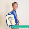 Hondje Leest de Krant Kinderrugzak - Blauw middel -sfeer3_NL