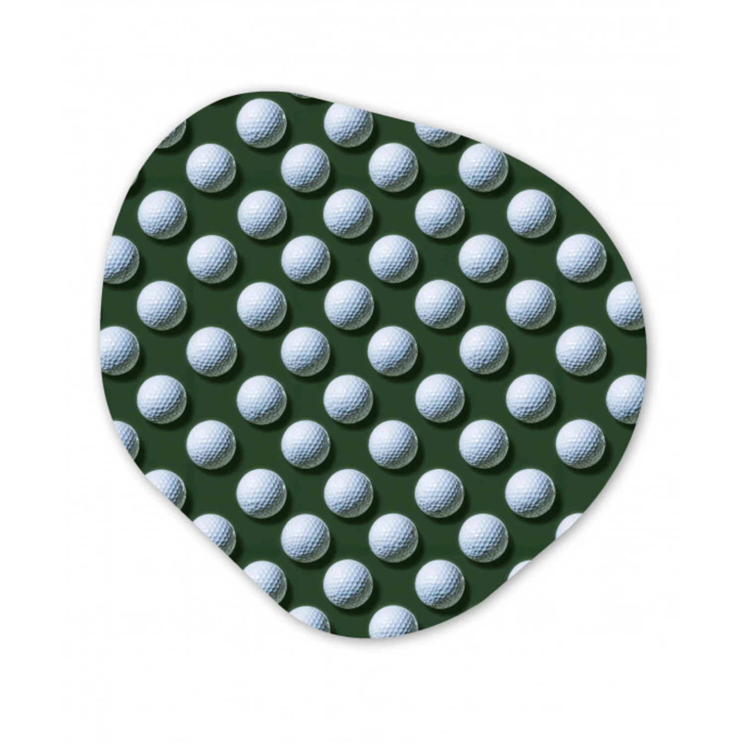 Ballen - Golf - Groen Wandcirkel Organisch Forex 3mm klein 629 -3d