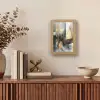 Kunst - Goud - Zilver - Abstract Light Box met kabel (Tafellamp) klein -sfeer2
