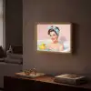 Badkamer - Eend - Blauw Light Box met batterij (Wandlamp) middel -sfeer1
