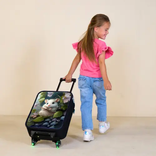 Muffin Muisje Kinderkoffer - Zwart klein -sfeer1