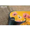 Bloemen - Veld - Geel Placemat vinyl groot -closeup