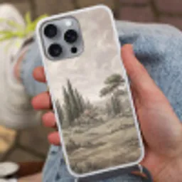 Vallei - Bos - Natuur - Groen Hoesje iPhone 16 Pro Max met koord klein -sfeer3
