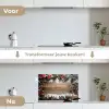 Kerstdecoratie - Geschenken - Hout - Veelkleurig keuken achterwand spatscherm klein -voor_na_NL