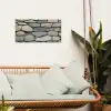 Stenen - Rustiek - Grijs tuinposter los doek klein -sfeer7