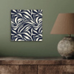 Bladvormen - Blauw - Patroon - Wit aluminium wit klein 46 -sfeer2