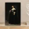 Het huwelijksportret van Oopjen Coppit - Rembrandt van Rijn canvas 2cm klein -sfeer1