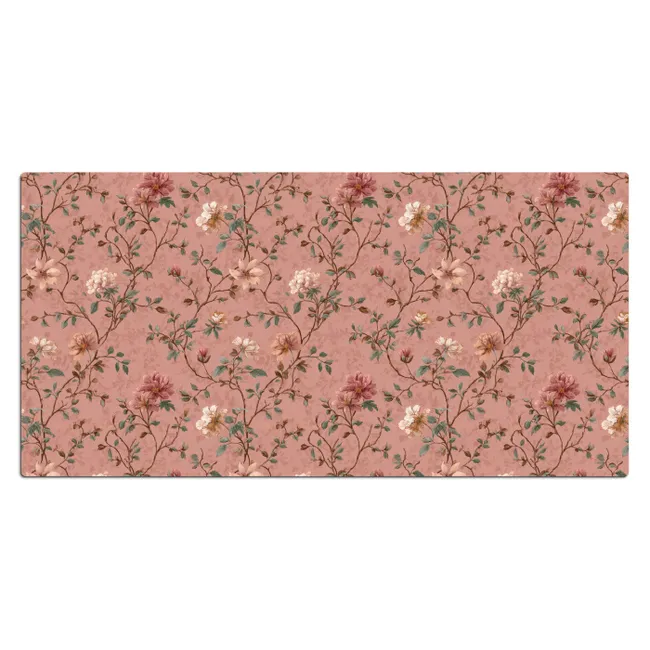 Bureau onderlegger - Botanisch - Bloemen - Roze