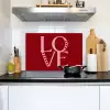 Love - Rood - Hatjes Inductie beschemer met haakjes klein -sfeer2