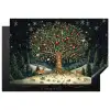 Feestboom - Winterhemel - Kleurrijk Inductie beschermer vinyl 3mm klein -3d