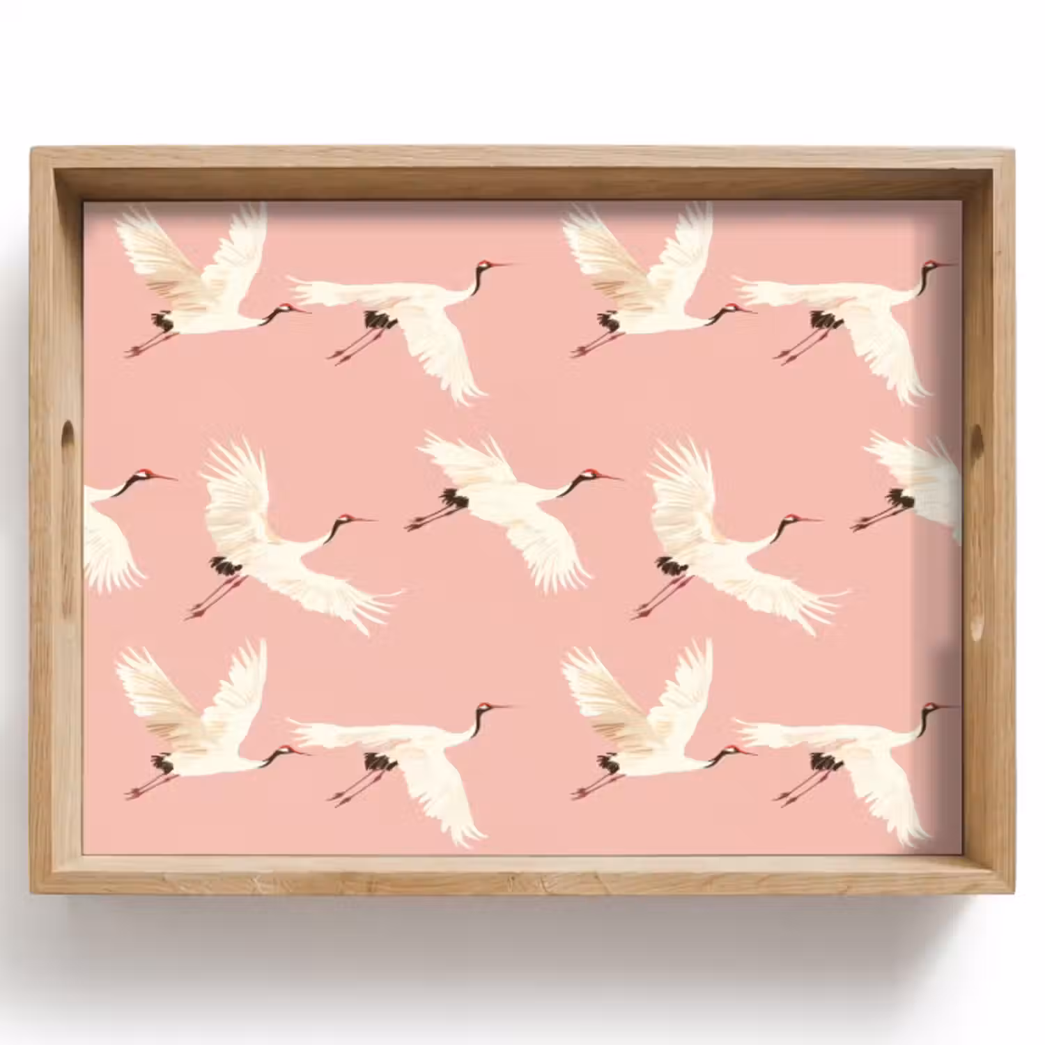 Dienblad - Modern - Kraanvogels - Roze