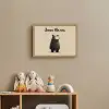 Beer - Donkerbruin - Minimalistisch Light Box met batterij (Wandlamp kind) middel -sfeer2_kind