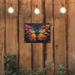 Vlinder van Kleuren tuinposter los doek klein -sfeer1