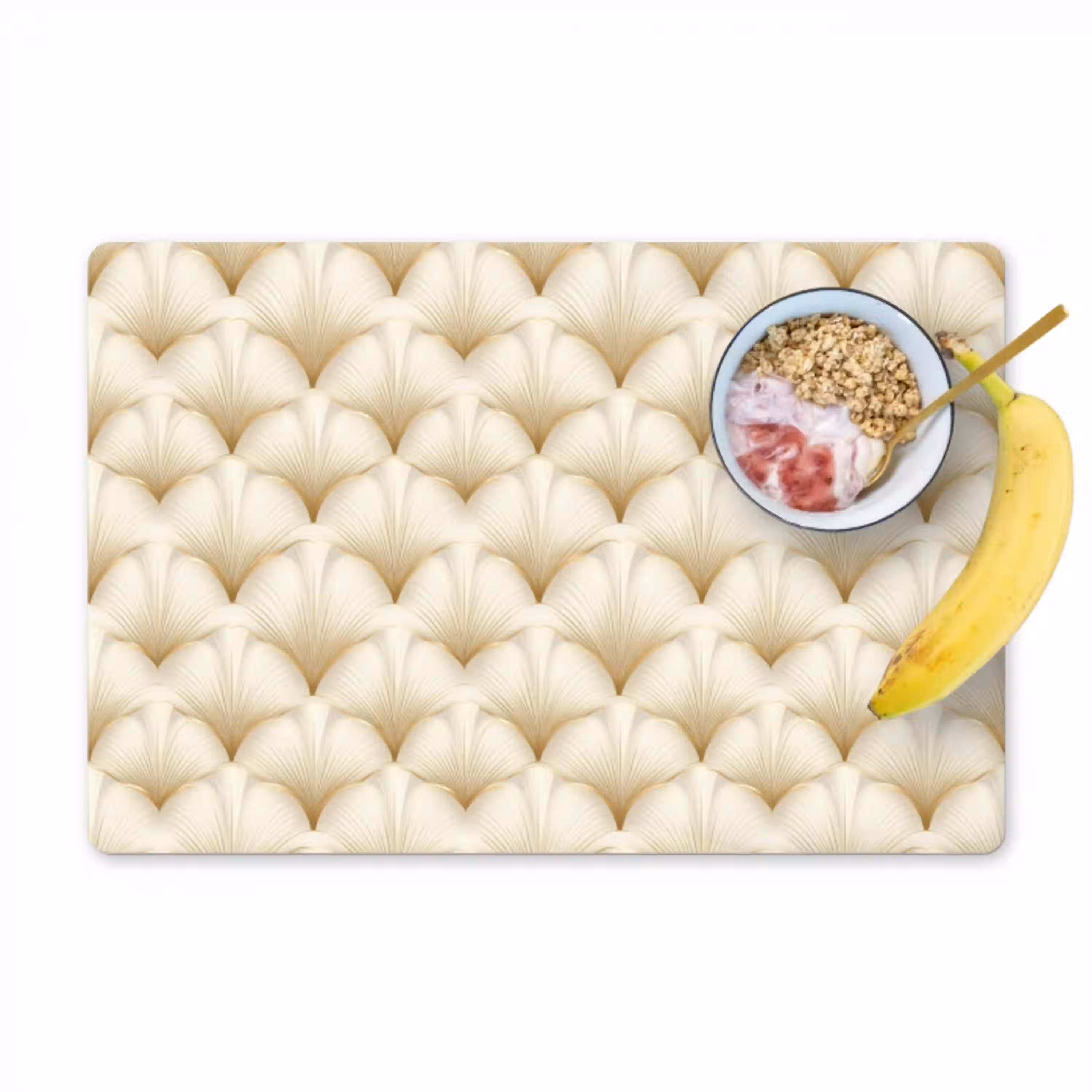 Waaier - Motief -  Goud Placemat vinyl groot 368 -zzzproduct_Kitchenyeah-website