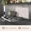 Bloemen - Getekend - Lavendel keuken achterwand spatscherm klein 900 -usp_NL