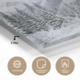 Weg - Bergen - Sneeuw - Naaldbos - Avontuurlijk plexiglas 5mm klein -wsfeer2_DE