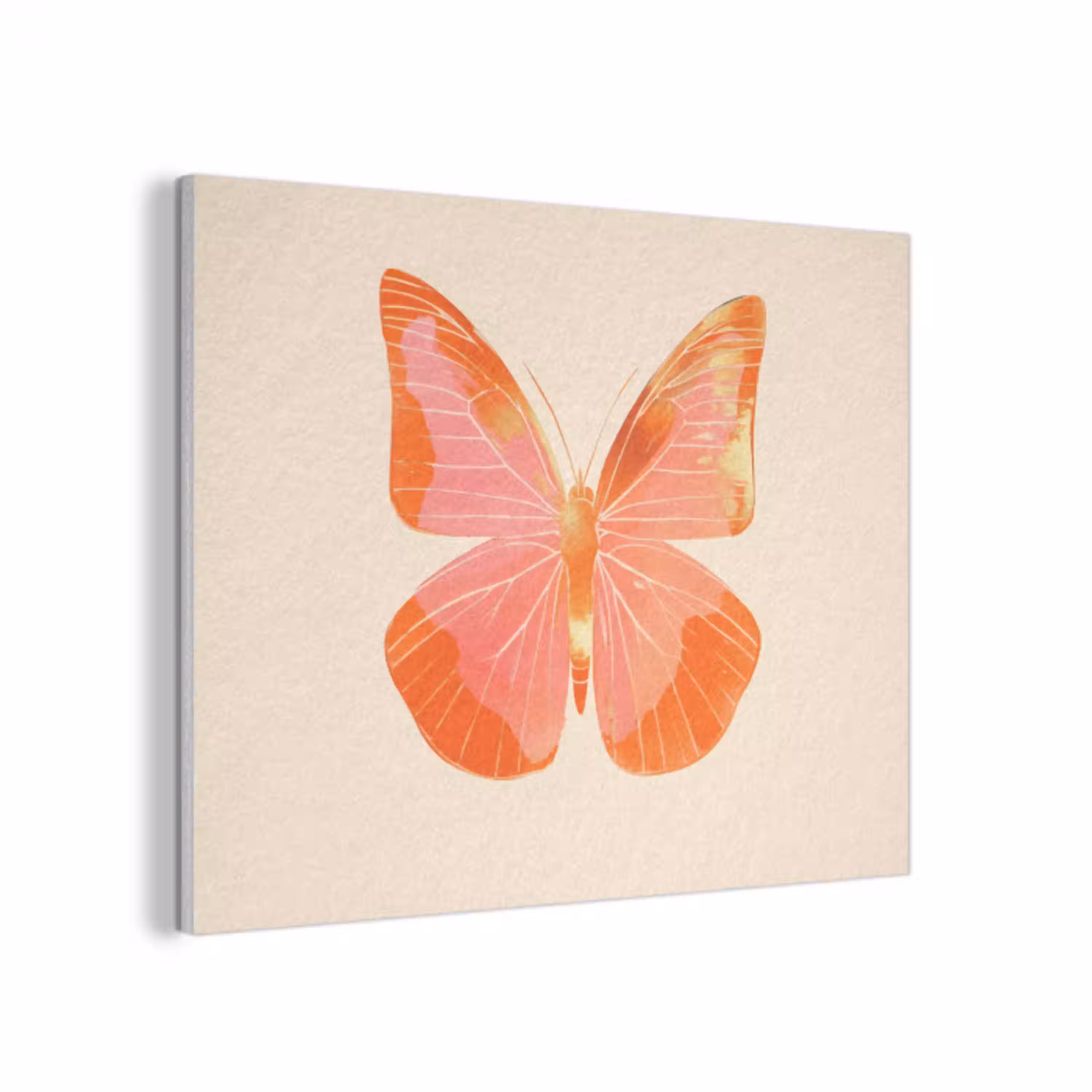 Vlinder - Minimalistisch - Roze PET vilt klein -3d