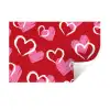 Patroon - Hartjes - Roze - Valentijn Muursticker klein -3d