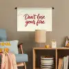 Don't lose your fire - Rood - Wit - Minimalistisch Wandkleed katoen klein -wsfeer4_kind