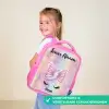 Eenhoorn - Glitters - Regenboog - Pastel Kinderrugzak - Roze middel -sfeer3_NL