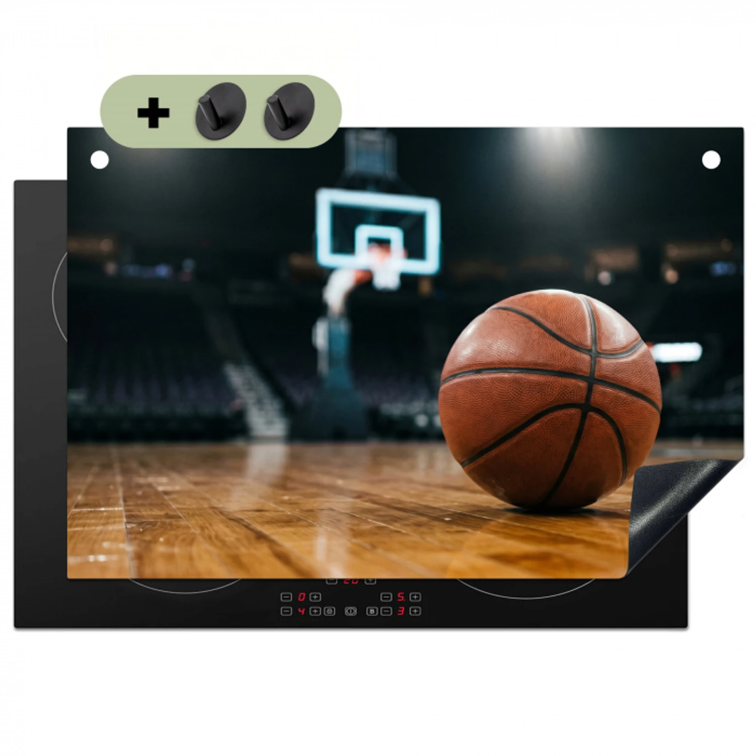 Basketbal - Arena - Sport Inductie beschemer met haakjes klein -3d