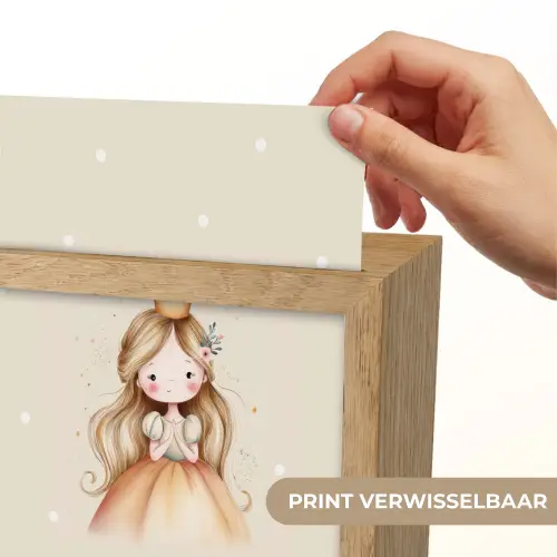 Prinses - Goud - Stippen Light Box met kabel (Kinderlampje) klein -USP_websiteprintNL