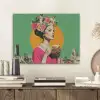 Retro - Vrouw - Stad - Zon PET vilt klein -sfeer1