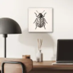 Kever - Insect - Vintage aluminium wit klein -sfeer5