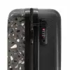 Terrazzo patroon veelkleurig donkergrijs NBS - Handbagage koffer - Kinderen Unisex middel -slot