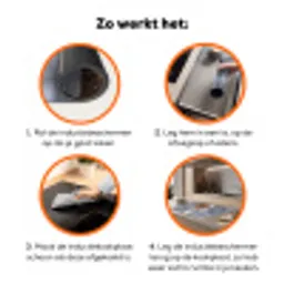 Vos - Sneeuwval - Portret - Winter - Sfeervol Inductie beschermer vinyl 3mm klein -zzzzzzz-td-werking