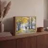 Natuur - Geel - Park -  Zwart - Wit Light Box met batterij (Wandlamp) middel -sfeer2