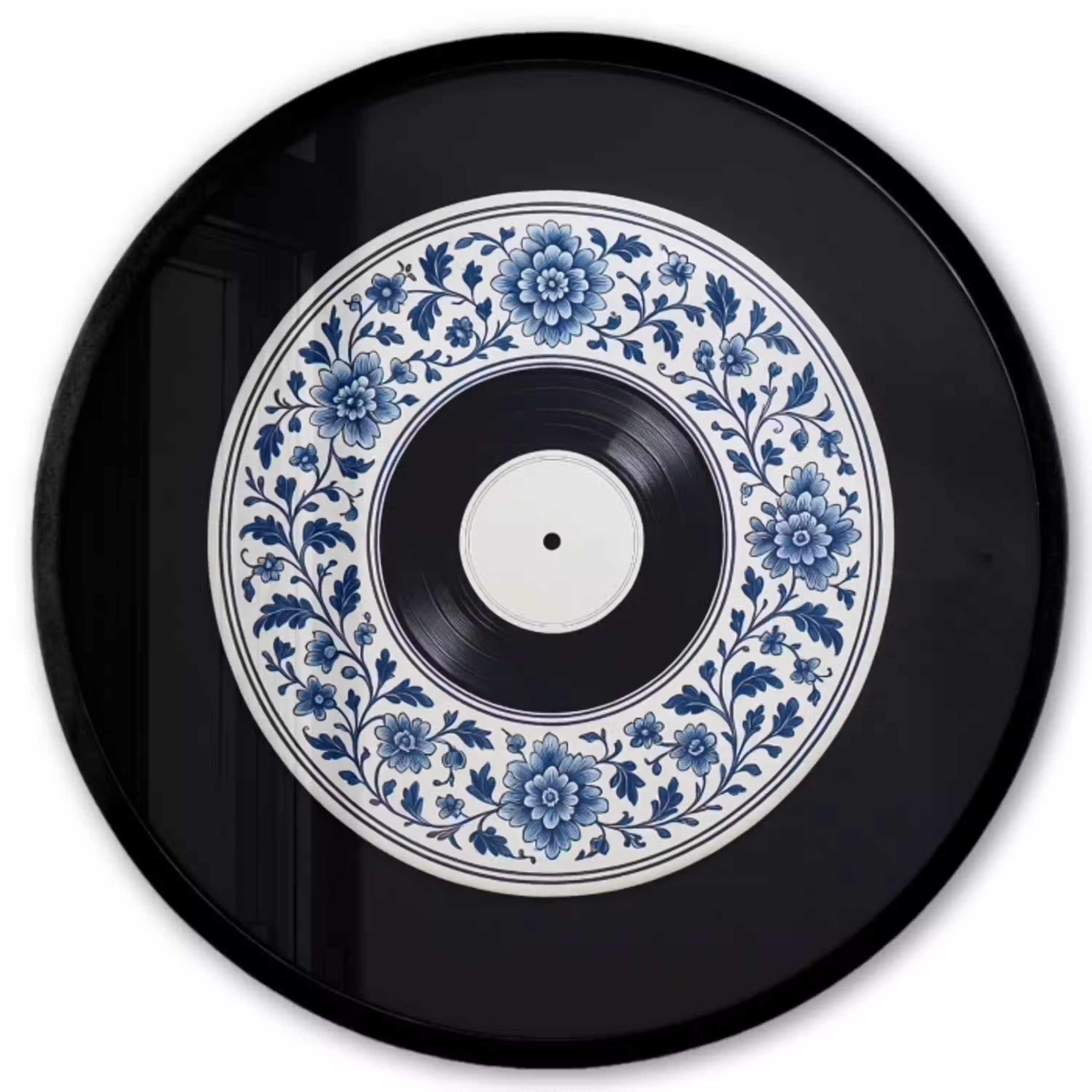 Vinyl - LP - Delfts Blauw - Muziek Fotolijst rond zonder passe partout klein -3d