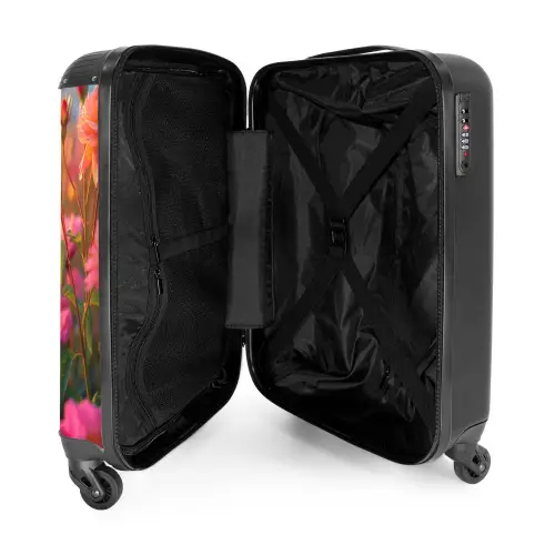 Roze rozen bij zonsondergang. NBS - Handbagage koffer - Kinderen Unisex middel -binnenkant