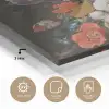 Stilleven met bloemen en een horloge - Schilderij van Abraham Mignon plexiglas 5mm klein -sfeer2