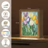 Mozaïek - Veld - Tulpen - Kleurrijk Light Box met kabel (Tafellamp) klein -USP_websiteoverzichtNL