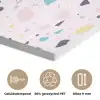 Terrazzo -  Patroon - Zacht - Snoep PET vilt klein 837 -closeup_NL