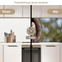 Kerkuil - Boom - Natuur - Bruin keuken achterwand 2 middel -voor-na2_NL