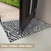 Zebra - Patroon - Blauw - Beige Deurmat klein 898 -USP_NL