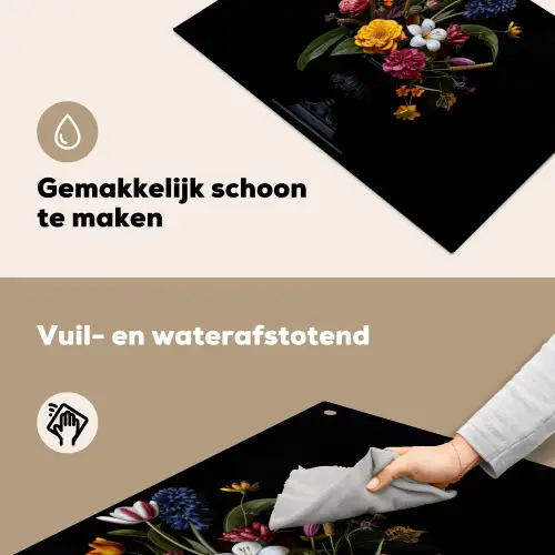 Lente - Bloemen - Klassiek - Vaas Inductie beschemer met haakjes klein -ky-schoon-nl