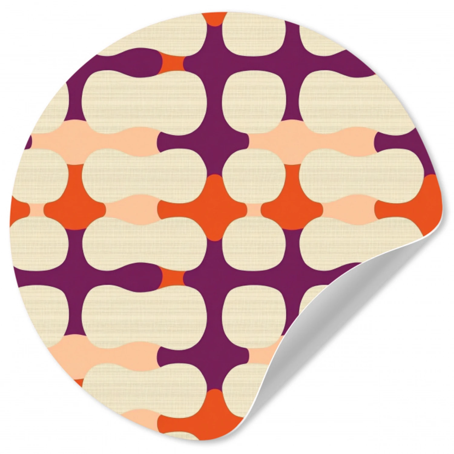 Modern - Patroon - Kleurrijk Wandcirkel behangsticker klein 186 -3d