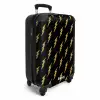Patronen - Gouden bliksem op zwarte achtergrond NBS - Handbagage koffer - Kinderen Unisex middel -productfoto_3d