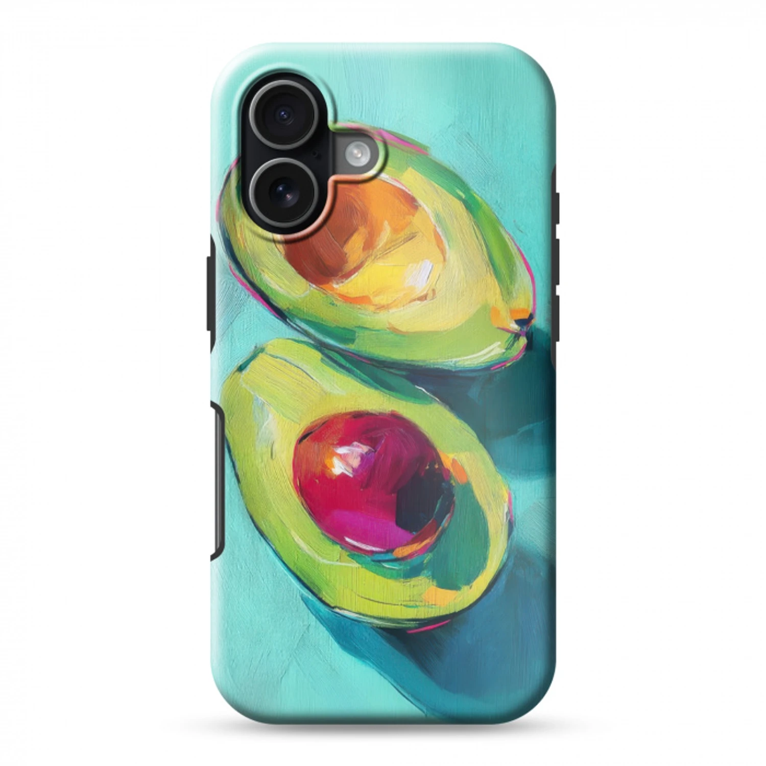 Avocado - Groen - Pit - Schaduw Toughcase MagSafe Apple iPhone 17 klein -3d