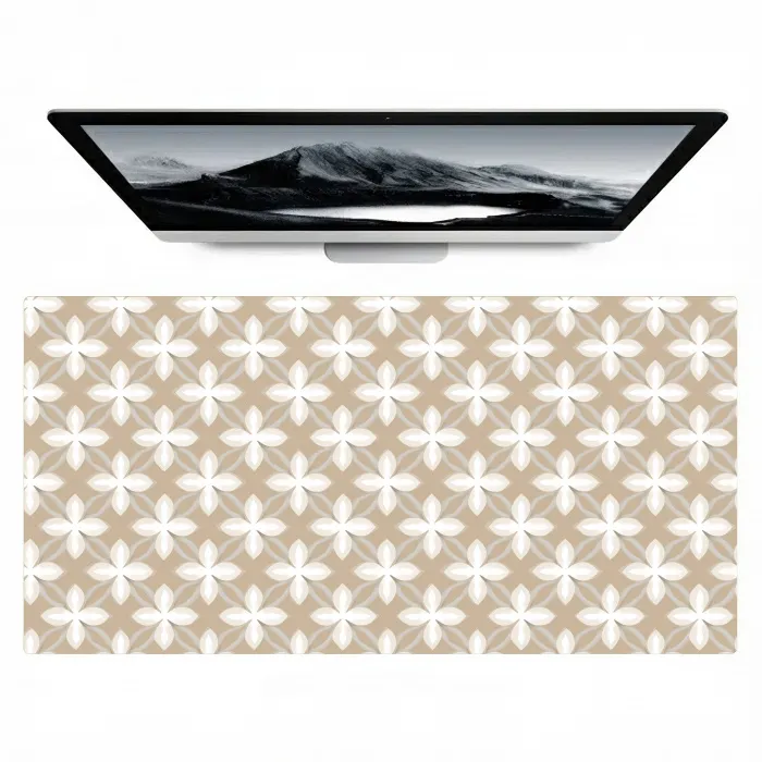 Patroon - Symmetrisch - Beige Muismat XXL klein 681 -zzz3d