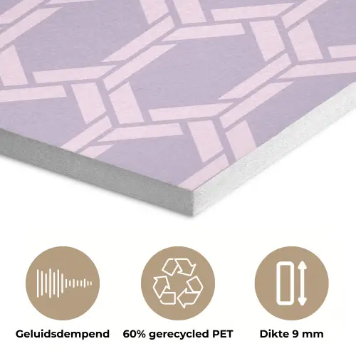 Patroon - Roze - Paars PET vilt klein 837 -closeup_NL