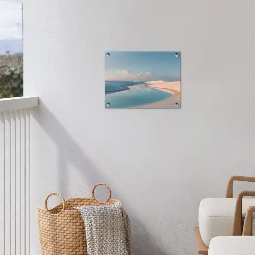 Duinen - Waterplas - Oneindige rust tuinposter los doek klein -sfeer8