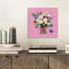 Bloemen - Quote - Kaartje - Kleurrijk aluminium wit klein -sfeer1