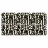 Geometrisch - Figuren - Zwart Muismat XXL klein 681 -3d_leeg
