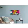 Street Art - Bloemen - Mix Muursticker klein -plant